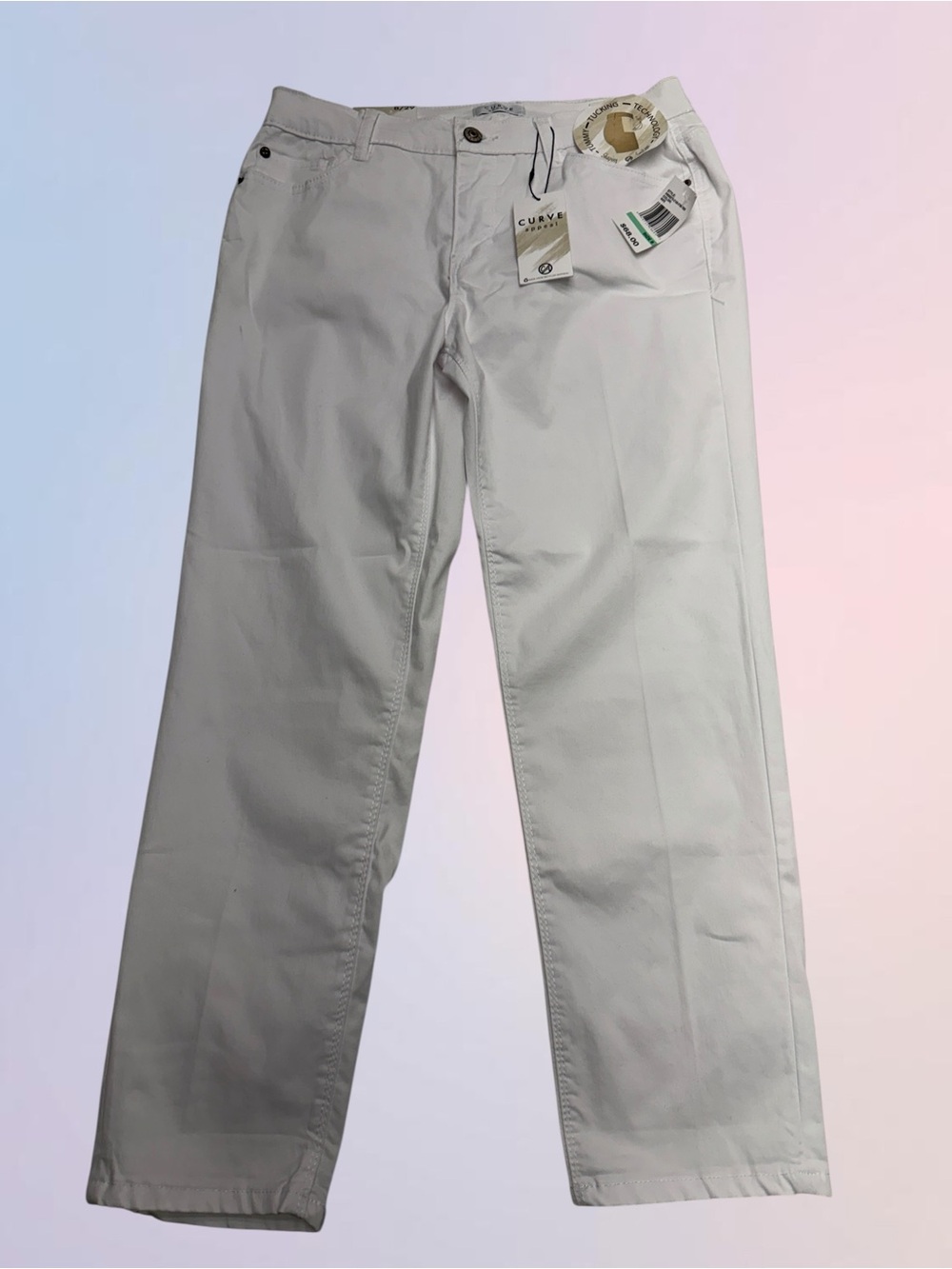 CURVE APPEAL Women’s 8 / 29 White Crop Jean Pant